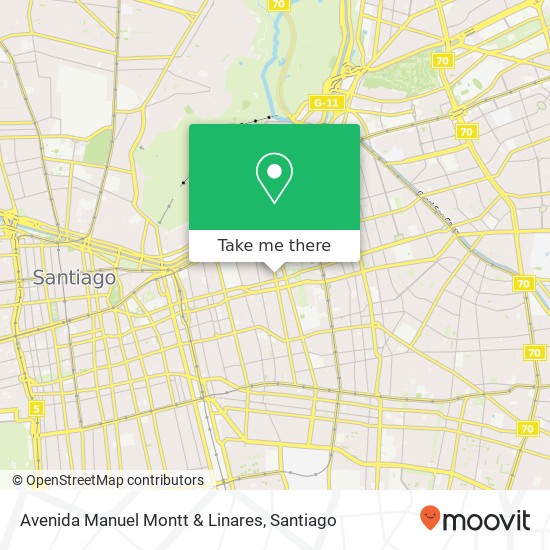 Avenida Manuel Montt & Linares map