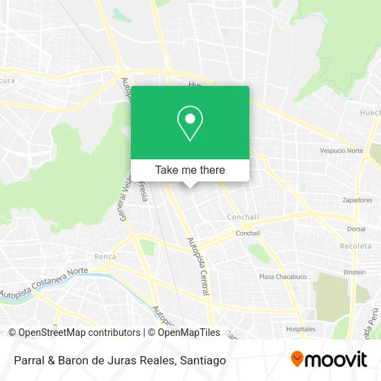 Parral & Baron de Juras Reales map