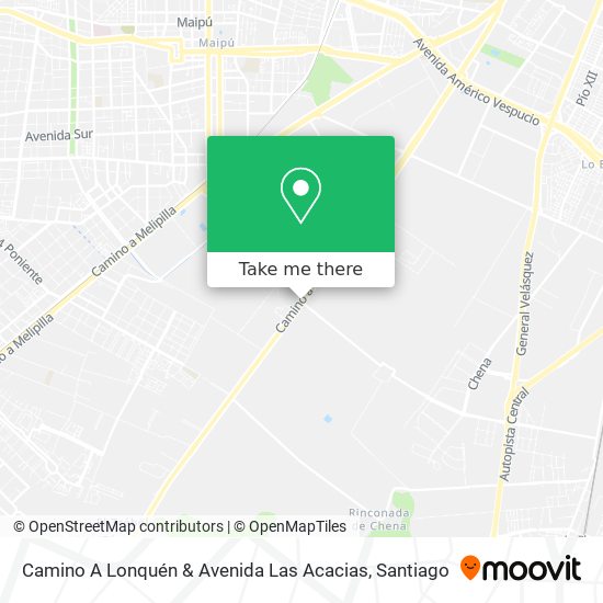 Camino A Lonquén & Avenida Las Acacias map