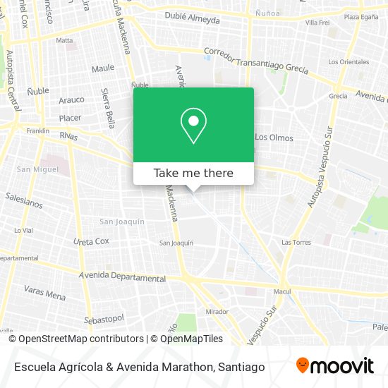 Mapa de Escuela Agrícola & Avenida Marathon