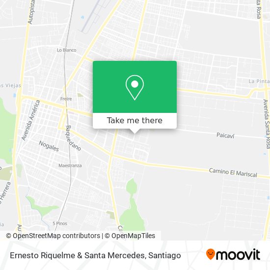 Ernesto Riquelme & Santa Mercedes map