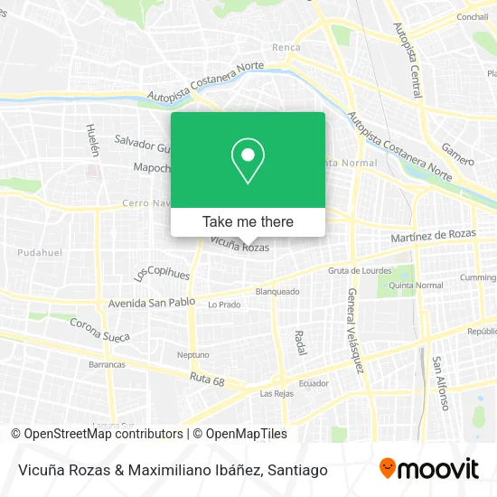 Vicuña Rozas & Maximiliano Ibáñez map