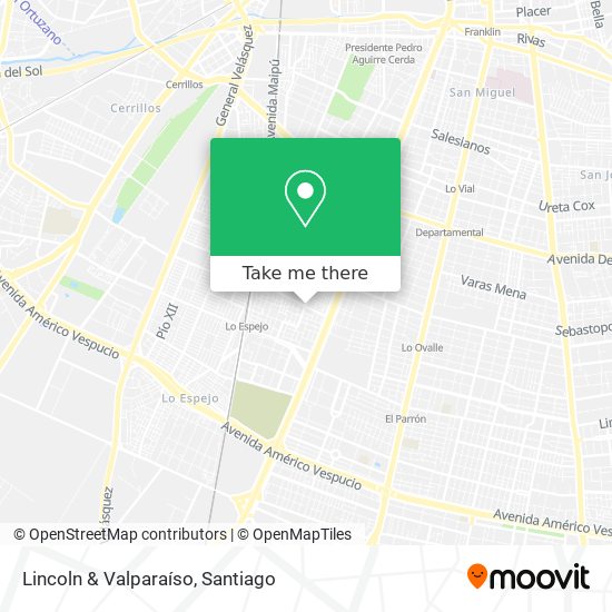 Lincoln & Valparaíso map
