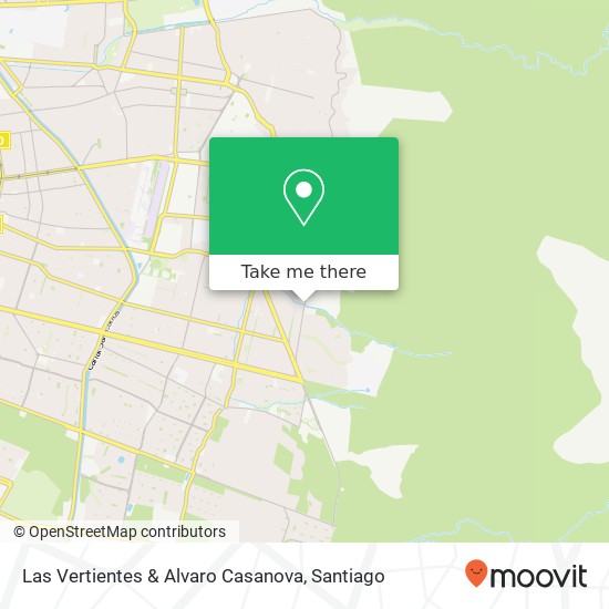 Las Vertientes & Alvaro Casanova map
