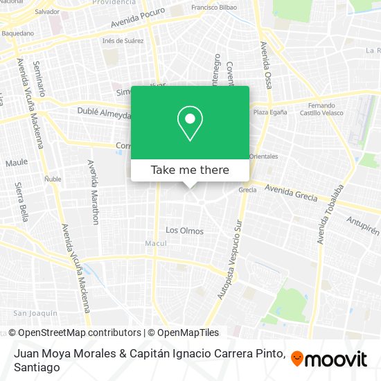 Juan Moya Morales & Capitán Ignacio Carrera Pinto map