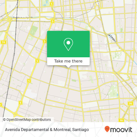 Avenida Departamental & Montreal map