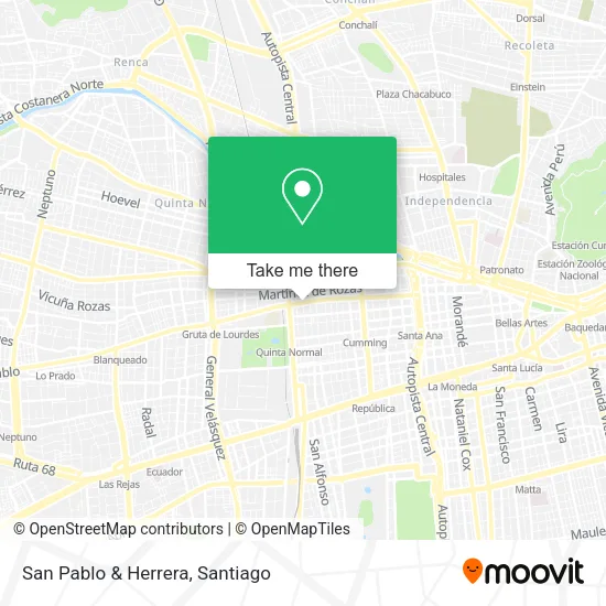 San Pablo & Herrera map
