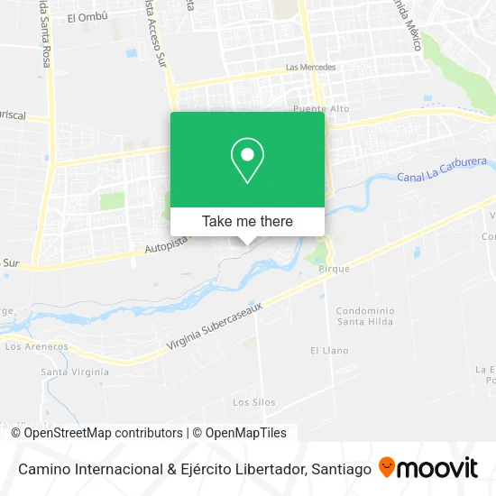 Mapa de Camino Internacional & Ejército Libertador