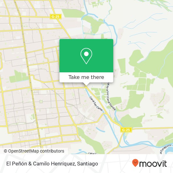 El Peñón & Camilo Henríquez map