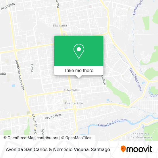 Avenida San Carlos & Nemesio Vicuña map