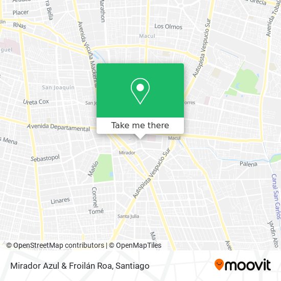 Mapa de Mirador Azul & Froilán Roa