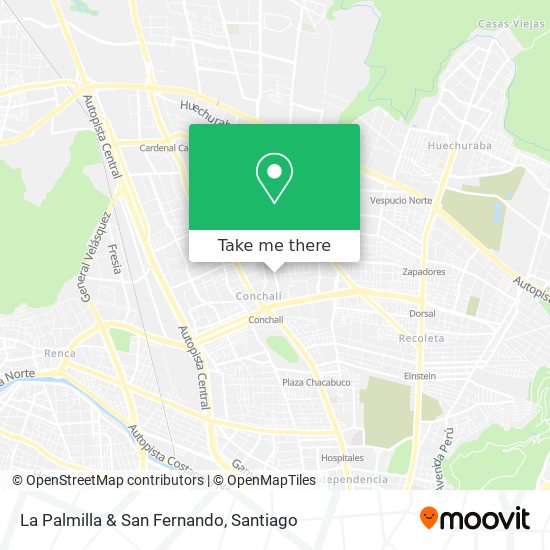 La Palmilla & San Fernando map