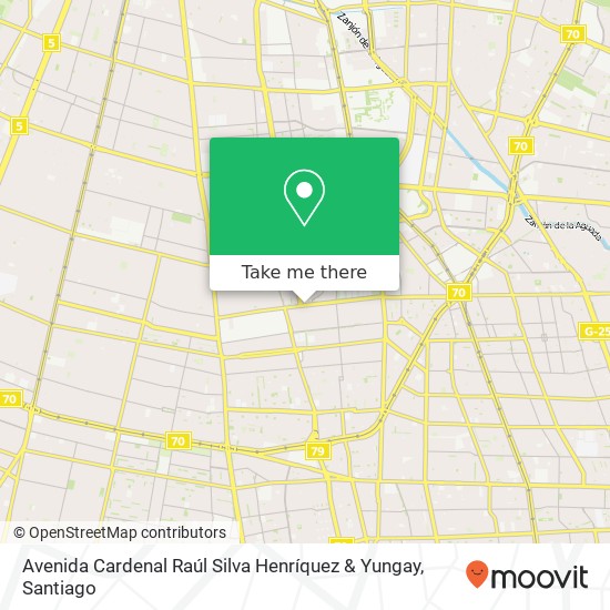 Avenida Cardenal Raúl Silva Henríquez & Yungay map