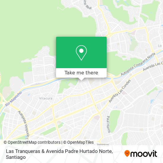 Las Tranqueras & Avenida Padre Hurtado Norte map