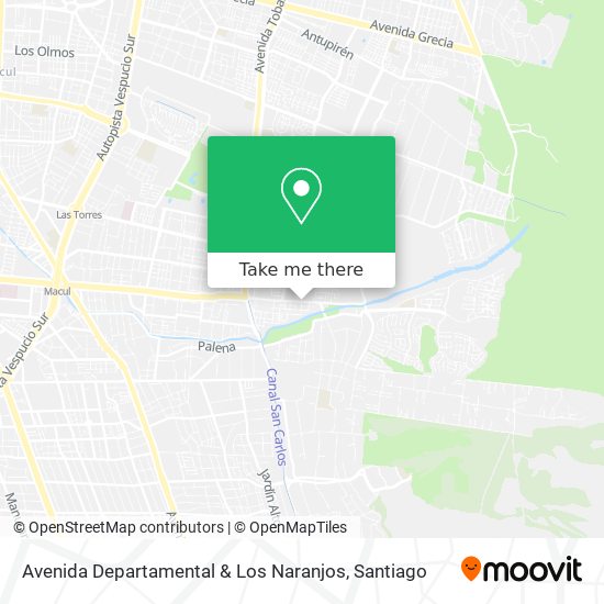 Avenida Departamental & Los Naranjos map