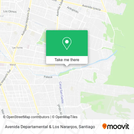 Avenida Departamental & Los Naranjos map