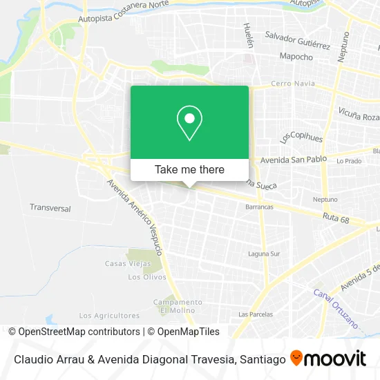 Claudio Arrau & Avenida Diagonal Travesia map