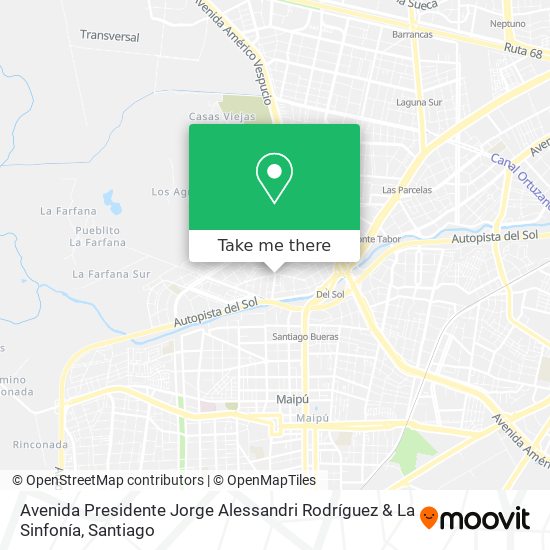 Avenida Presidente Jorge Alessandri Rodríguez & La Sinfonía map