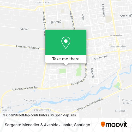 Sargento Menadier & Avenida Juanita map