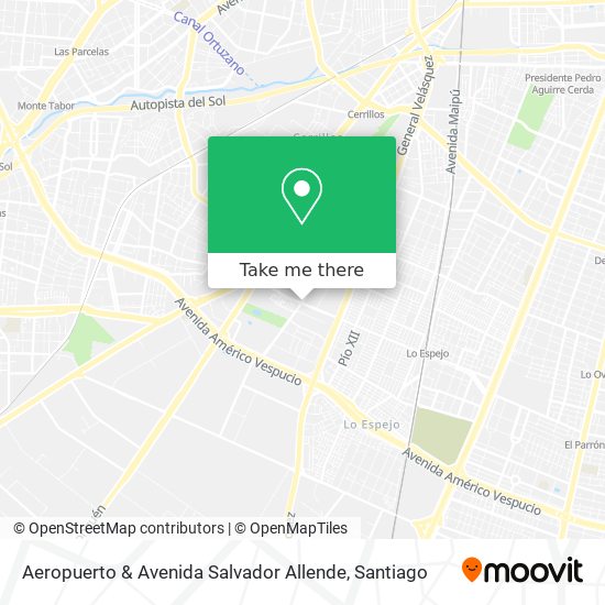 Aeropuerto & Avenida Salvador Allende map