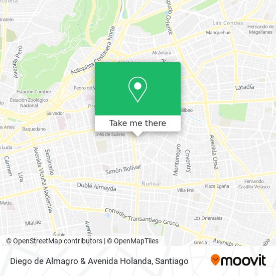 Diego de Almagro & Avenida Holanda map