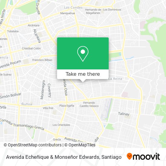Mapa de Avenida Echeñique & Monseñor Edwards