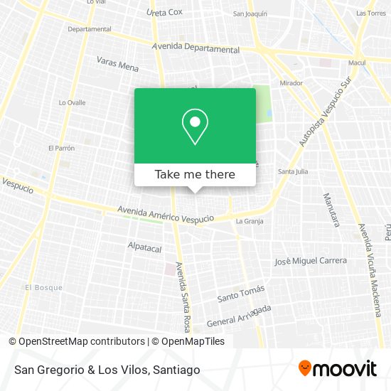 San Gregorio & Los Vilos map