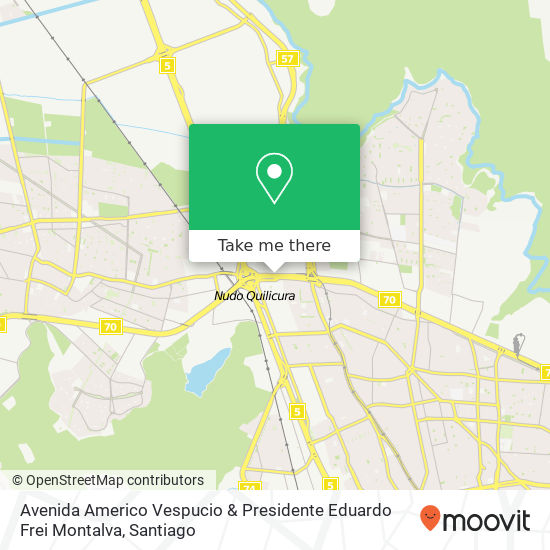 Avenida Americo Vespucio & Presidente Eduardo Frei Montalva map