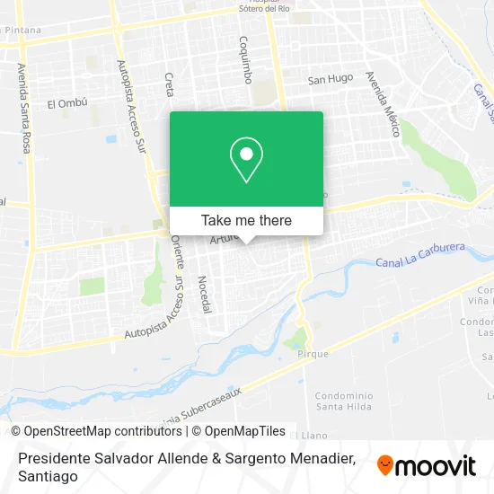 Presidente Salvador Allende & Sargento Menadier map