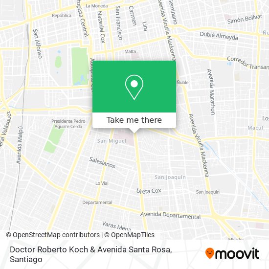 Doctor Roberto Koch & Avenida Santa Rosa map