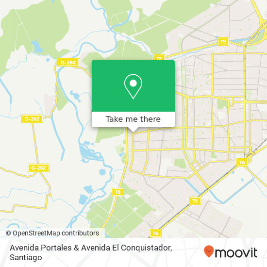 Avenida Portales & Avenida El Conquistador map