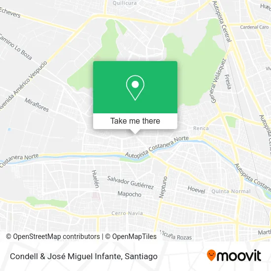 Condell & José Miguel Infante map