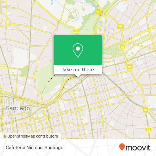 Cafetería Nicolás map