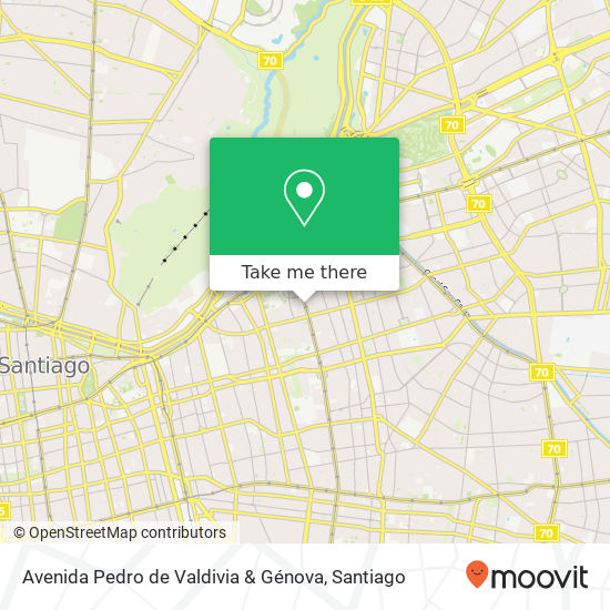 Avenida Pedro de Valdivia & Génova map