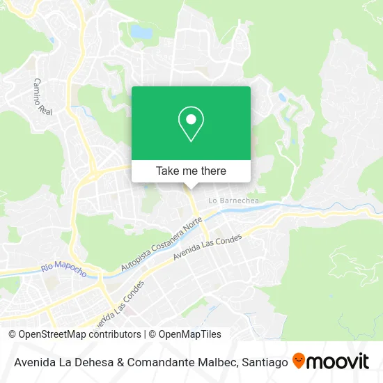 Avenida La Dehesa & Comandante Malbec map