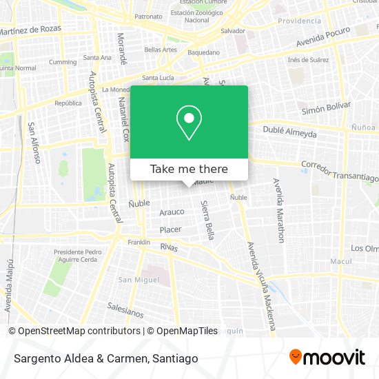 Sargento Aldea & Carmen map