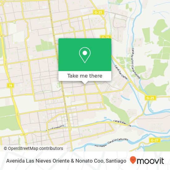 Avenida Las Nieves Oriente & Nonato Coo map