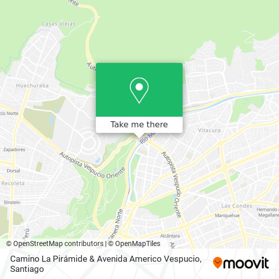Camino La Pirámide & Avenida Americo Vespucio map