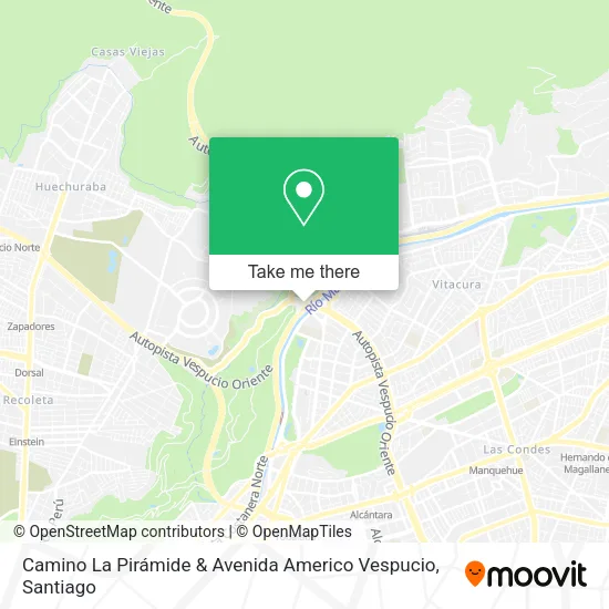 Camino La Pirámide & Avenida Americo Vespucio map