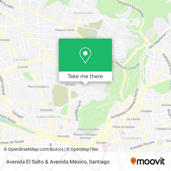 Avenida El Salto & Avenida México map