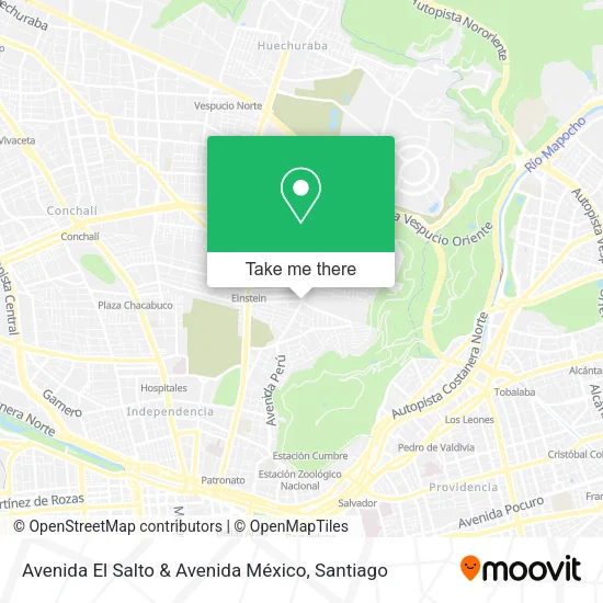 Avenida El Salto & Avenida México map