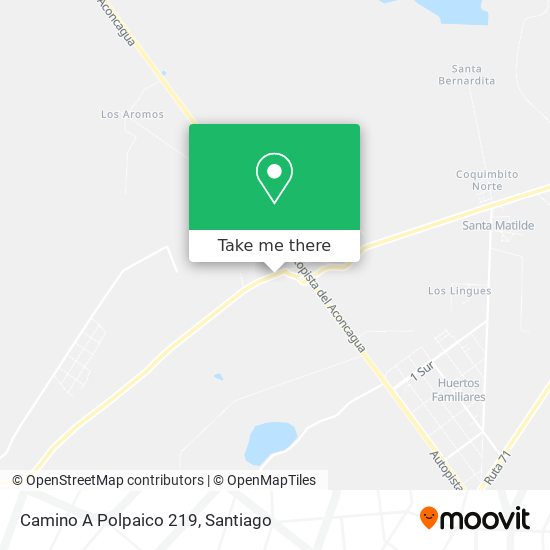 Camino A Polpaico 219 map