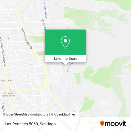 Las Perdices 5060 map