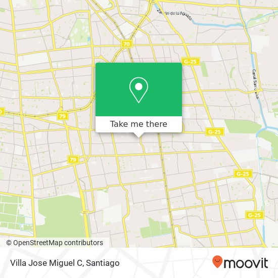 Villa Jose Miguel C map