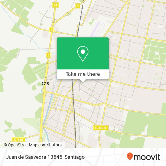 Juan de Saavedra 13545 map
