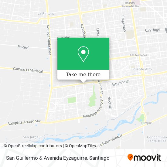 San Guillermo & Avenida Eyzaguirre map