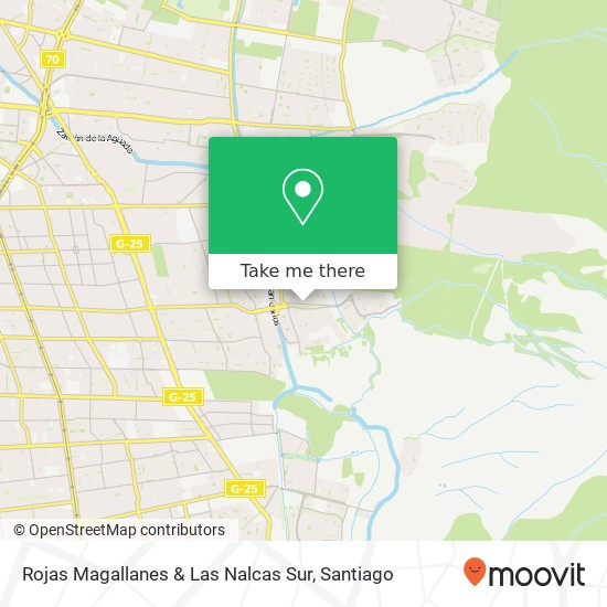 Rojas Magallanes & Las Nalcas Sur map