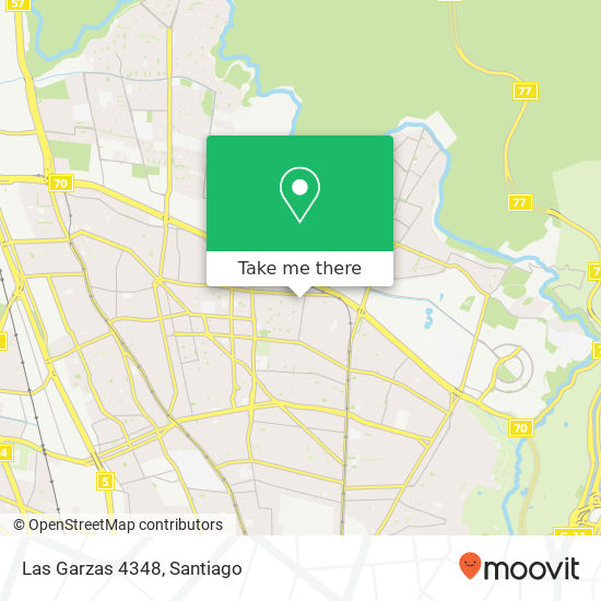Las Garzas 4348 map