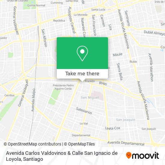 Mapa de Avenida Carlos Valdovinos & Calle San Ignacio de Loyola