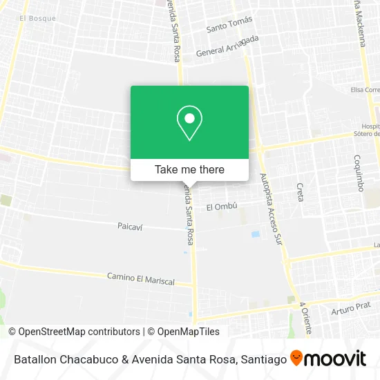Batallon Chacabuco & Avenida Santa Rosa map